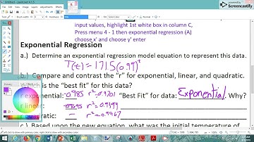 Exponential Regression with Desmos