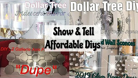 2020 Dollar Tree Diys / Show & Tell Affordable Home Decor Ideas ( Giveaway CLOSED)