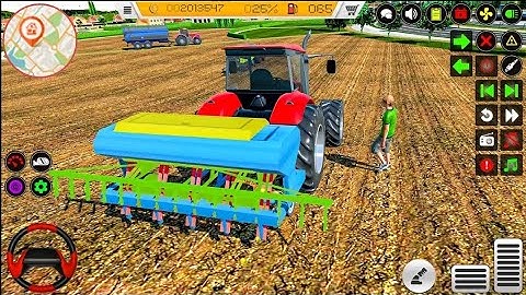 Modern Tractor Farming Driving Simulator 3D - New Tractor Game -  Tractor Game _ Android Gameplay