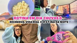 VLOG DE VIDA REAL: Recebidos da SHEIN, Chuva, Canjica e Nossa Rotina da Noite
