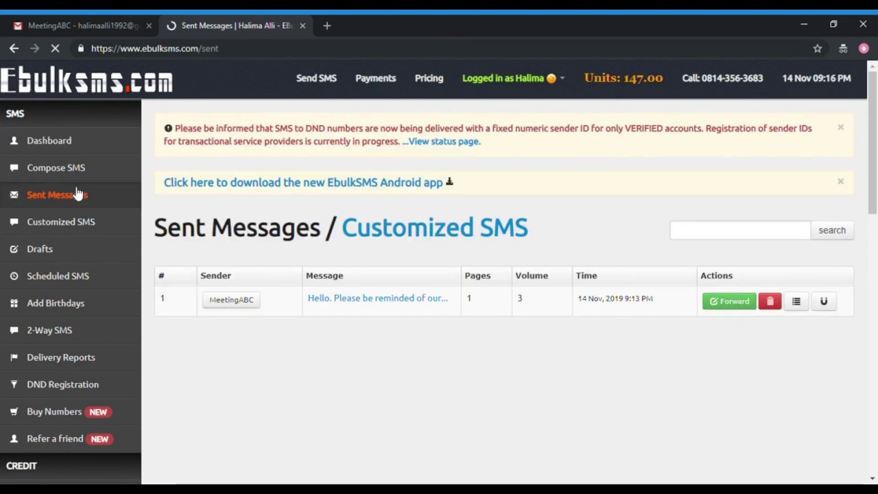 How to Send Bulk SMS Text Messages Using your Email - YouTube