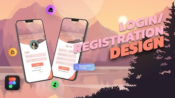 Design a Eye-Catching Login & Signup page using Figma for a mobile app.