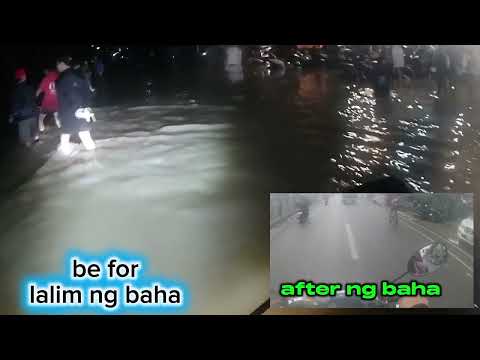 taas ng baha McArthur hi way Marilao Bulacan na lubog si ar ar