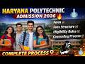 Haryana Politechnic Admission 2026 Complete ✅ Guide | Form, Fees, Eligibility & Counselling #hstes