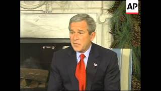 Bush comments on taxes and soldier's complaint to Rumsfeld
