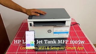 How to setup Wi-Fi on HP Laser Jet Tank MFP 1005w and HP Smart App screenshot 2