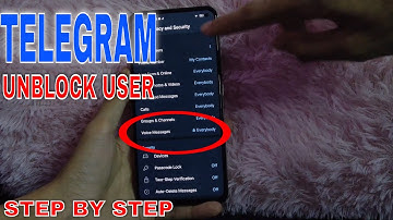 ✅ How To Unblock User On Telegram 🔴