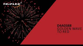 TRIPLEX D4A0388 GOLDEN WAVE TO RED 4'' SHELL F4