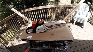 Stihl MS180 - 1 year + review - troubleshooting the chain tension system