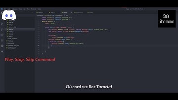 Play, Skip, Stop commands | Discord.js v12