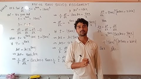 MTE-01 (Calculus) Question 8 Solved Assignment 2024 || IGNOU Solved Assignment 2024 #ignou
