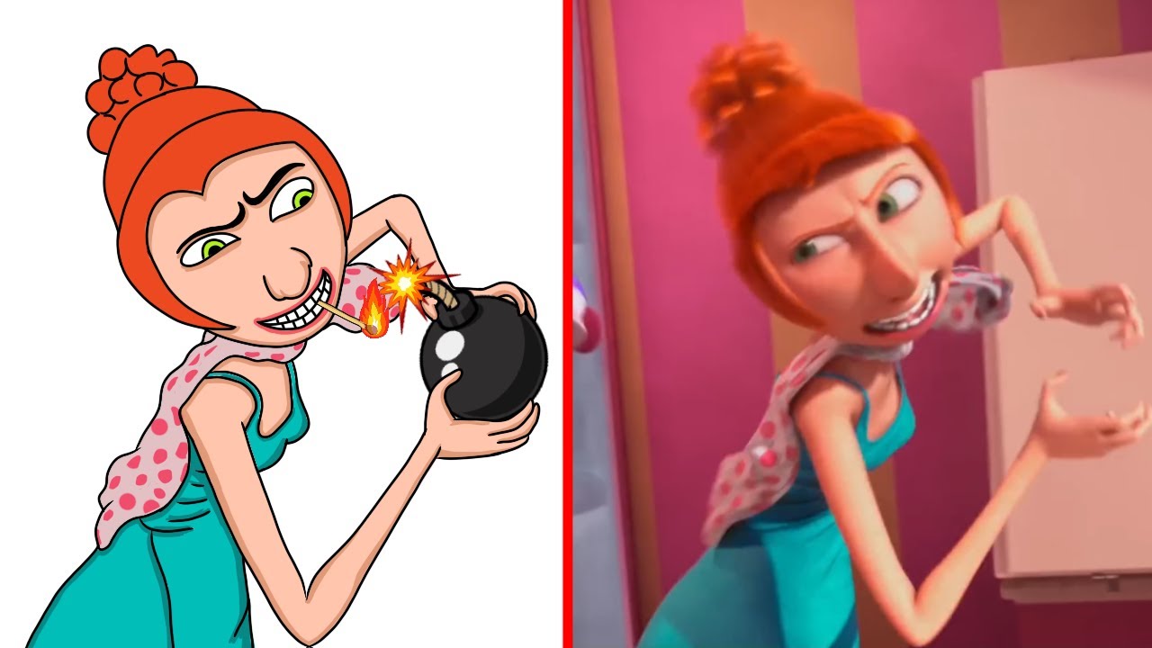 Despicable Me 4|Funny Drawing Meme|Lucky Surprises Gru at the Cupcake Shop|Meme Art Video