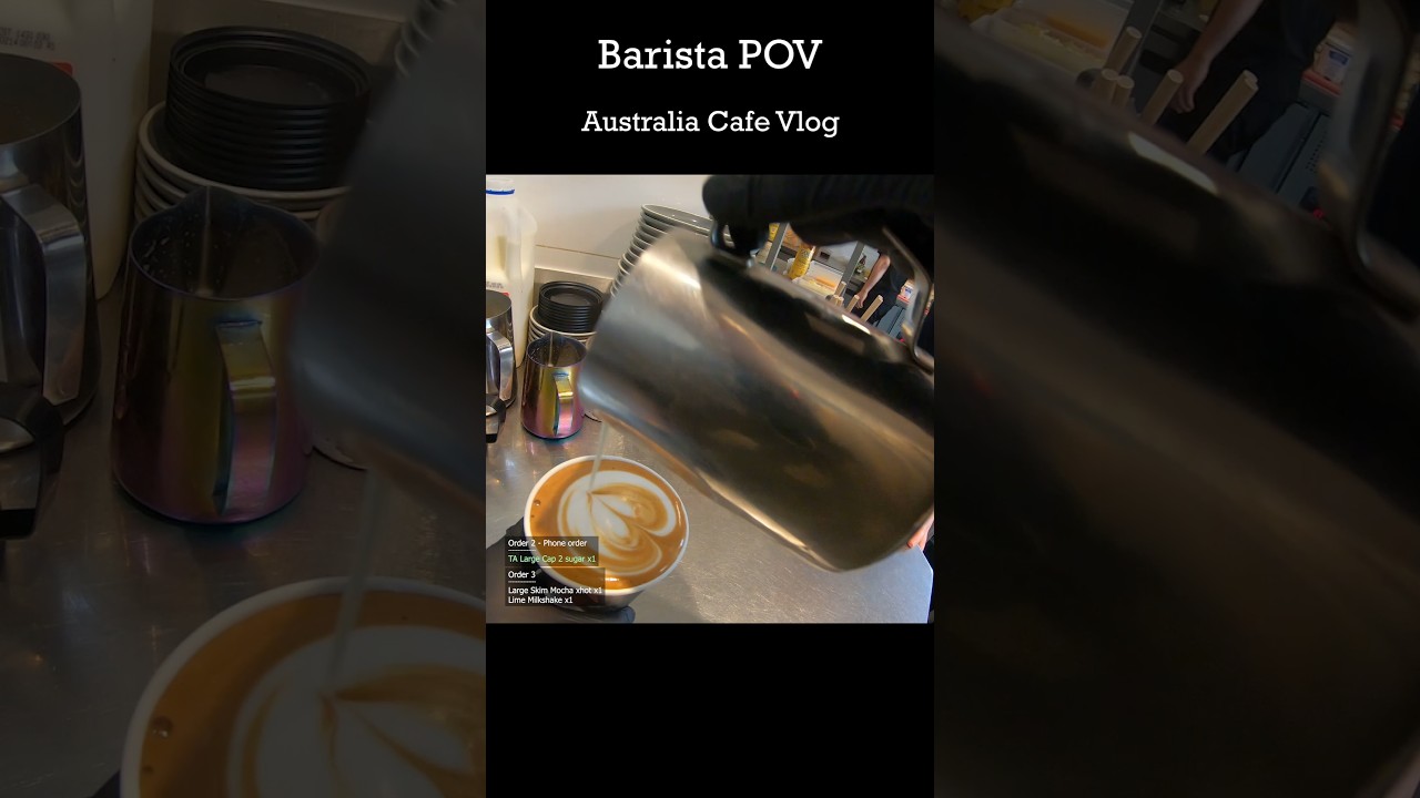 Customer ordered a TA cappuccino coffee 🇦🇺☕️ 