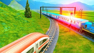Euro Train Driving - Double Head Bullet Train driving - Train Game - Gameplay #245 screenshot 5
