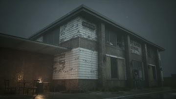 Post Apocalyptic Abandoned Coffee Shop Drive Thru (UE4) 4K Version