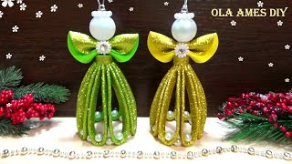 ?АНГЕЛ из Фома ЛЕГКО и БЫСТРО? НОВОГОДНИЕ ИГРУШКИ Своими Руками? DIY Christmas Angels - Foam Eva видео