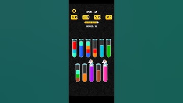 Water color sort  | Level 49 | #gameplay #shortvideo