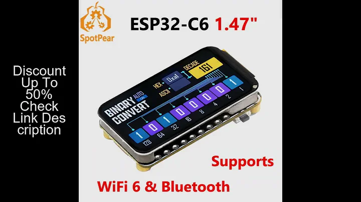 Waveshare ESP32-C6 1.47inch Display Development Board 172×320 Supports WiFi 6 & Bluetooth ESP32 1.47