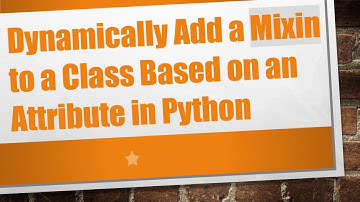 Dynamically Add a Mixin to a Class Based on an Attribute in Python