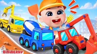 toy car song five little trucks wheels bus bibiberry nursery