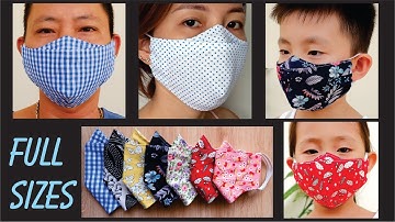 FULL SIZES For Your Family | PERFECT 3D Face Mask | Breathable-No Fog On Glasses-Best Fit Mask