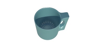 How to make a tea cup with the extrusion tool
