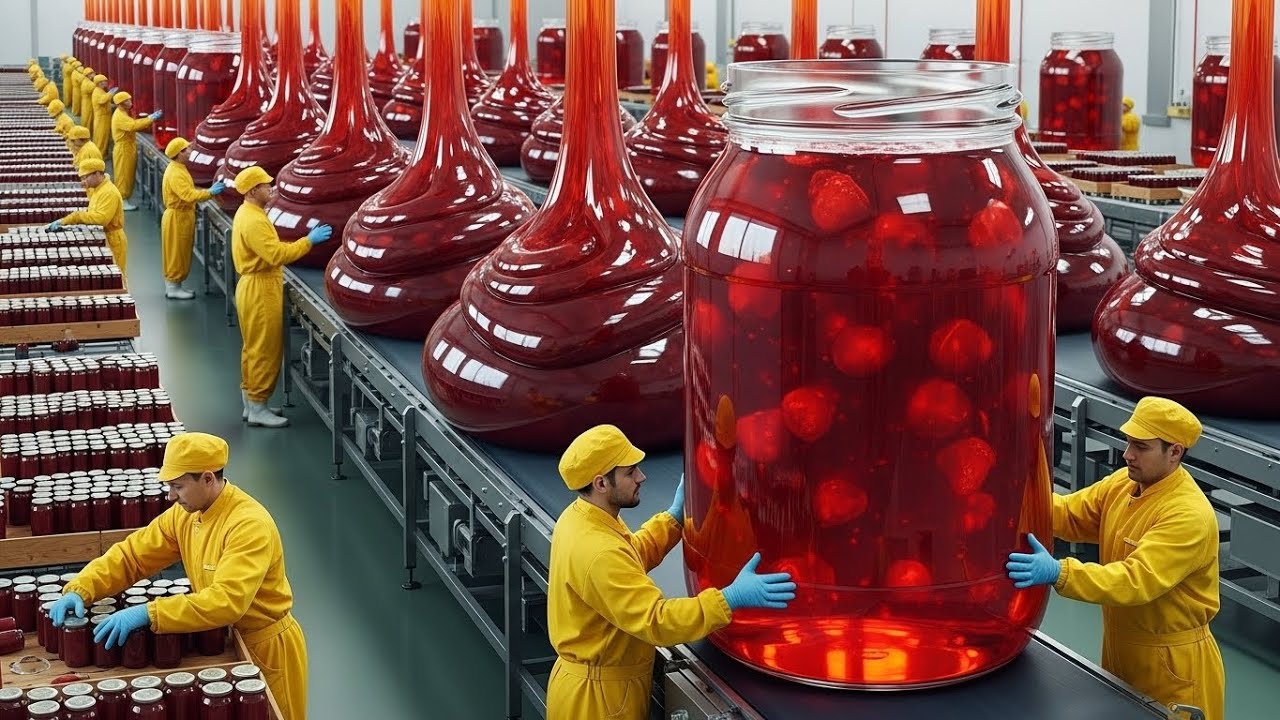 How Jam & Jelly Are Made (Full Factory Process) - YouTube