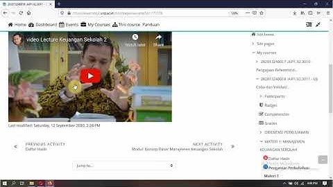 Video Panduan Penggunaan Elearning 2 bagi Mahasiswa UNP