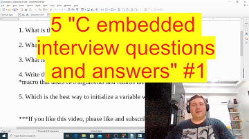 Embedded C interview questions and answers 2020 #1