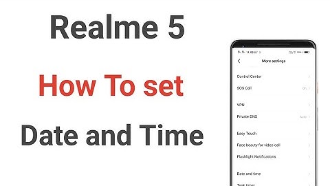 How to set Date and Time in realme 5, Date and time set kaise kare,