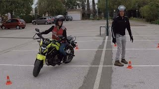 Permis A2 à A déroulement passerelle chez moto-école Campus.