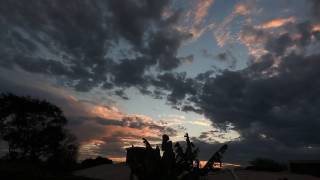 Time-lapse do por do sol desta segunda-feira 14 de agosto em Foz do Iguaçu