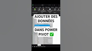 Ajouter des données dans power pivot #data #excel #finance #exceltips #astuce #comptabilité