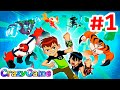 Ben 10 Power Trip Gameplay Walkthrough #1 Unlock Heat Blast & Four Arms (First Boss Battle)