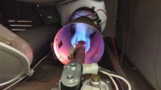 Gas burner in clothes dryer