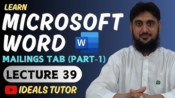 How to Create Envelops in MS Word 2025 | Lecture # 39 | Mailings Tab (Part 01) | Word in Hindi/Urdu