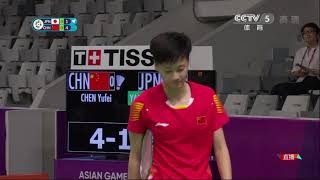 HD [CCTV央視版] 亞運羽球女團決賽中國vs日本2018822 ...
