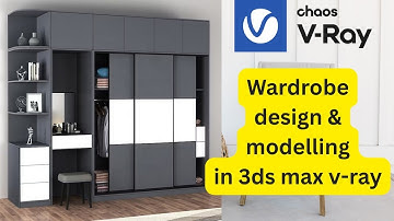 Wardrobe model in 3ds max, bedroom furniture design