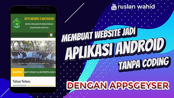 Cara Membuat Website Menjadi Aplikasi Android, Gratis Tanpa Coding dengan Appsgeyser