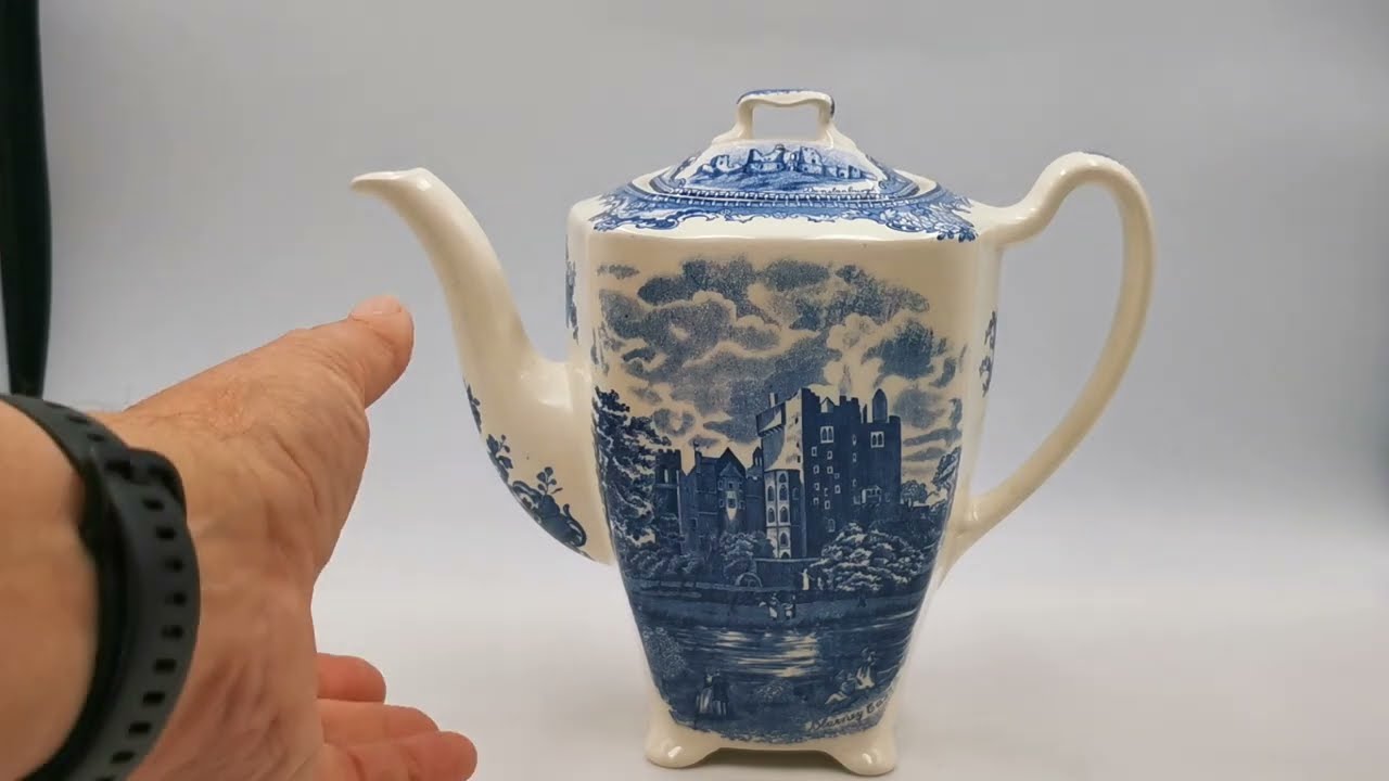 Johnson Bros Blue and White Old Britain Castles Blarney Castle 