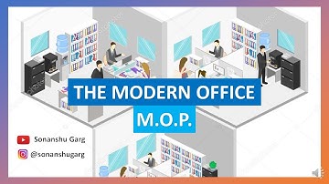 The Modern Office | Chapter-1 | Part-1| #MOP | #Class11 | #PSEB #sonanshu  #sonanshugarg