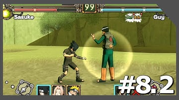 Naruto: Ultimate Ninja Heroes ( PPSSPP 1.5.4 )| Walkthrough | Team 7 | Part 8.2 | 1080p