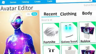 MAKING FORTNITE GALAXY SCOUT a ROBLOX ACCOUNT