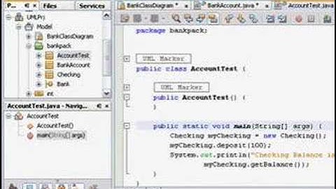 NetBeans 99 Sec, UML: Development Using Reverse Engineering