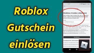 Roblox Gutschein einlösen auf Deutsch | So lösen Sie Codes bei Roblox ein