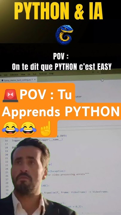 🚨POV : Tu Apprends PYTHON 😂 | Apprendre Python en Français # ...