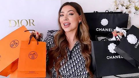 What I Got For My Birthday | Huge Designer Haul- Chanel, Hermes 🍊, Dior, Versace 💎
