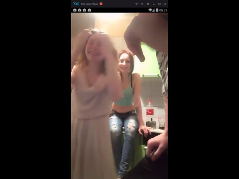 Two Couple Russian drunk Show in Camera Live