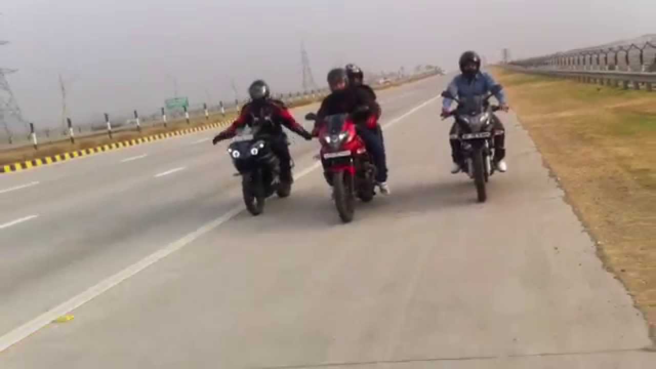 Yamuna express way bike ride to mathura vrindavan YouTube