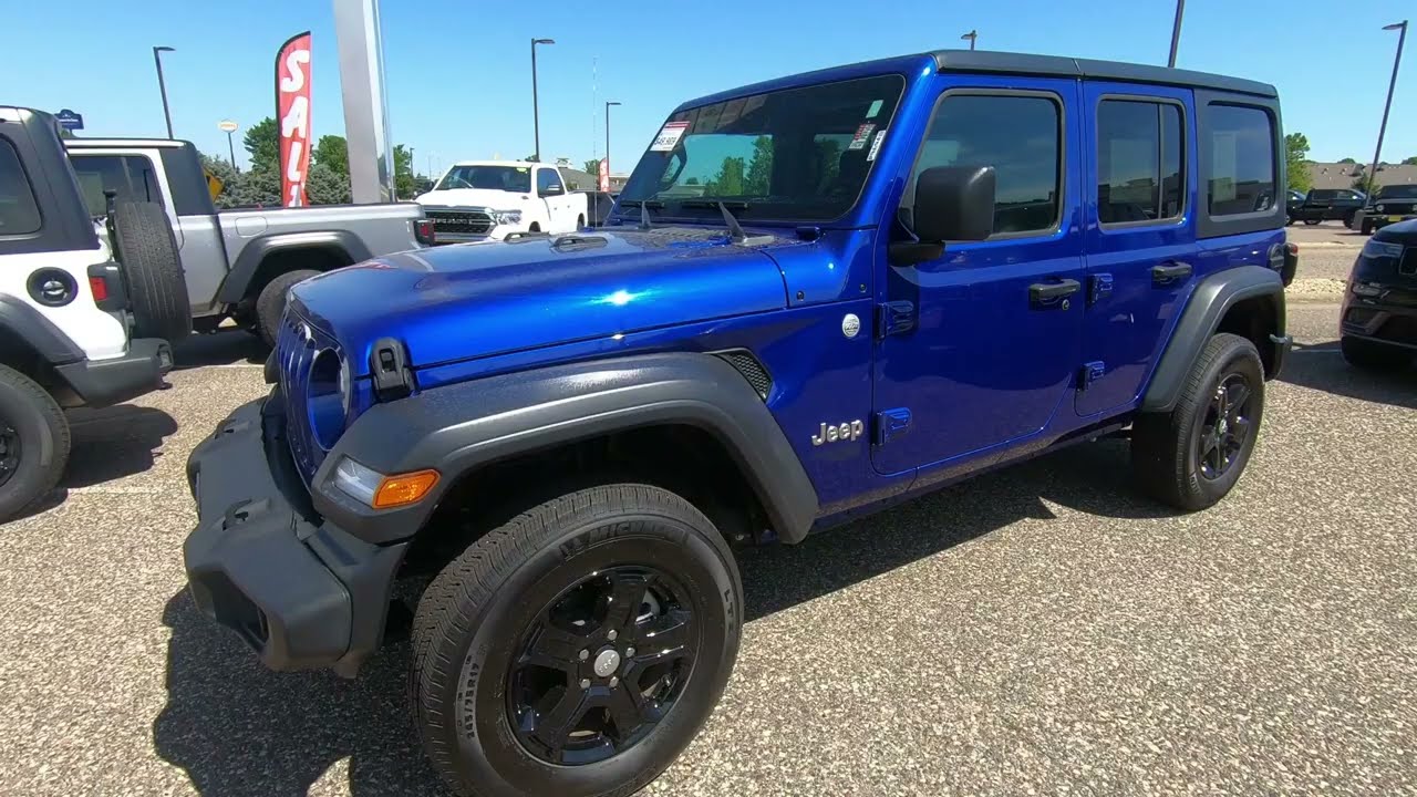 2020 Jeep Wrangler Unlimited Sport Used SUV For Sale Hudson, WI